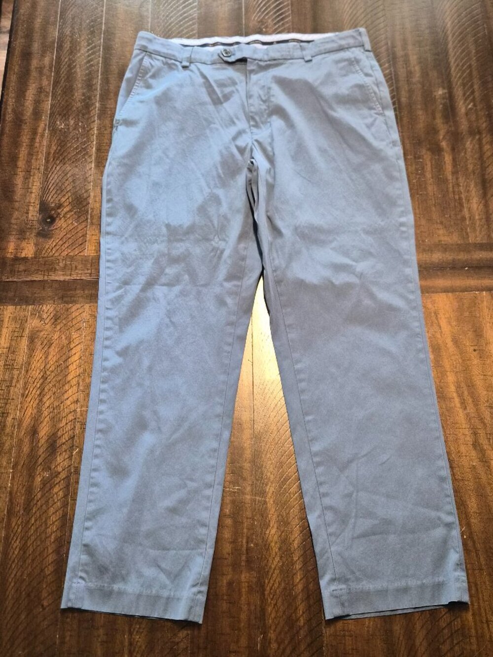 Brooks Brothers Clark Fit Men’s Chino Pants Blue 35x30 Casual Cotton Preppy G358